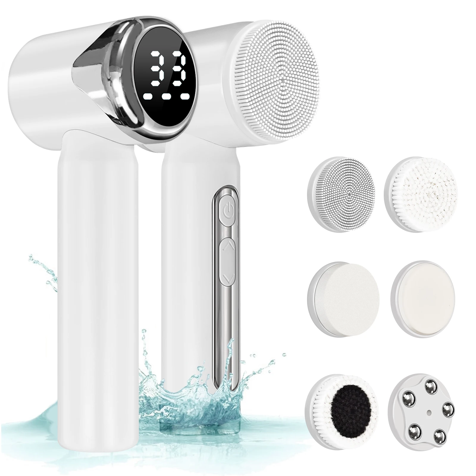 Electric Sonic Facial Cleansing Brush Waterproof Face Scrubber Deep Clean Exfoliating Skin Care Device
Electric Sonic Facial Cleansing Brush Waterproof Face Scrubber Deep Clean Exfoliating Skin Care Device