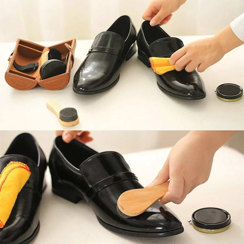16.5X10X10Cm Portable Shoe Care Kit Shine Set Lightweight Durable Storage Carry Travel Business Office
16.5X10X10Cm Portable Shoe Care Kit Shine Set Lightweight Durable Storage Carry Travel Business Office
