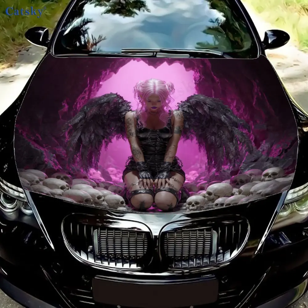 Dark - Style Purple - Flame Skull Angel Car Hood Sticker, Mysterious & Thrilling - Style Body Decoration Decal, waterproof self-
Dark - Style Purple - Flame Skull Angel Car Hood Sticker, Mysterious & Thrilling - Style Body Decoration Decal, waterproof self-
