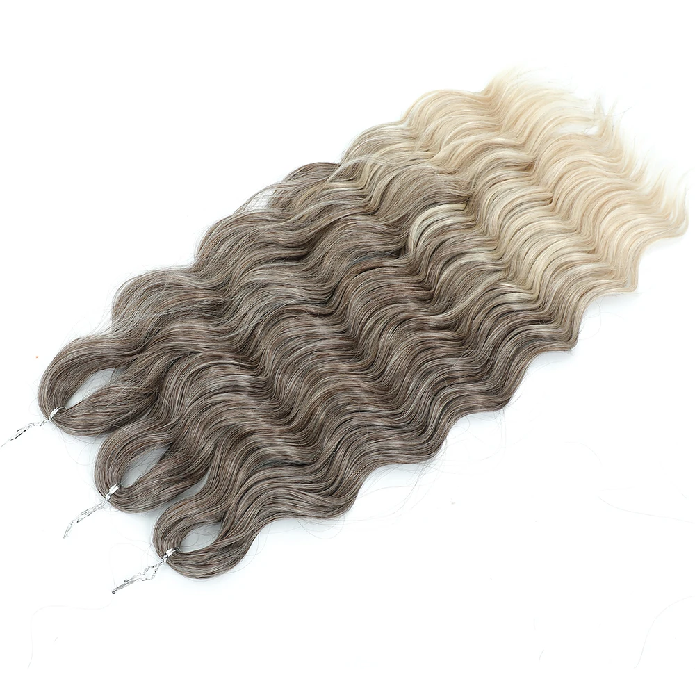 Hair Synthetic Loose Deep Wave 24" Braiding Hair Extensions Water Wave Braid Hair Ombre Blonde Twist Crochet Curly Hair
Hair Synthetic Loose Deep Wave 24" Braiding Hair Extensions Water Wave Braid Hair Ombre Blonde Twist Crochet Curly Hair