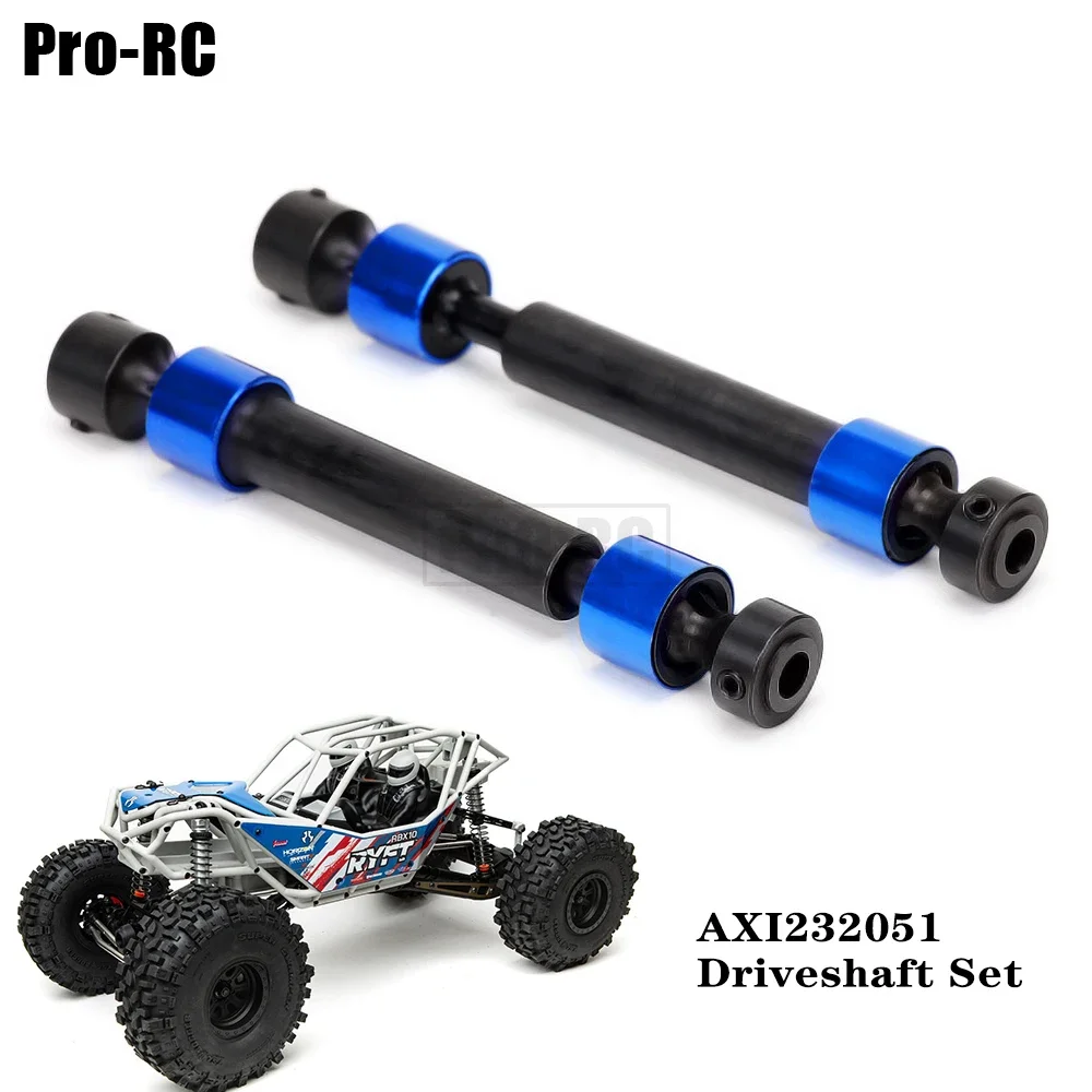 2Pcs Hard Steel CVD Central Front Rear Drive Shaft AXI232051 AXI232052 for Axial 1/10 RBX10 Ryft Rock Bouncer AXI03005 RC Part
2Pcs Hard Steel CVD Central Front Rear Drive Shaft AXI232051 AXI232052 for Axial 1/10 RBX10 Ryft Rock Bouncer AXI03005 RC Part