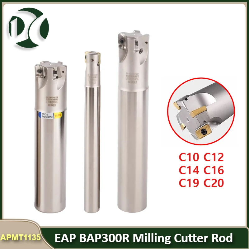 Фреза EAP BAP300R, держатель для фрезерного инструмента BAP 300R C10 C12 C14 C16 C19 C20, для черновой обработки на станках с ЧПУ, с твердосплавными пластинами APMT1135
Фреза EAP BAP300R, держатель для фрезерного инструмента BAP 300R C10 C12 C14 C16 C19 C20, для черновой обработки на станках с ЧПУ, с твердосплавными пластинами APMT1135