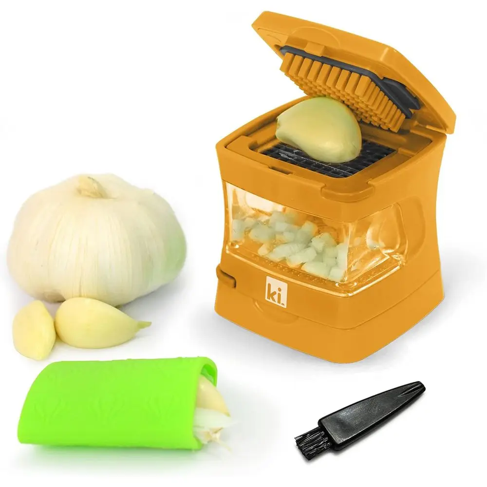 Garlic Peeler, Crusher, Cutter, Mincer, and Storage Container - Includes Silicone Garlic Peeler - Easy to Clean - Stainless Stee
Garlic Peeler, Crusher, Cutter, Mincer, and Storage Container - Includes Silicone Garlic Peeler - Easy to Clean - Stainless Stee