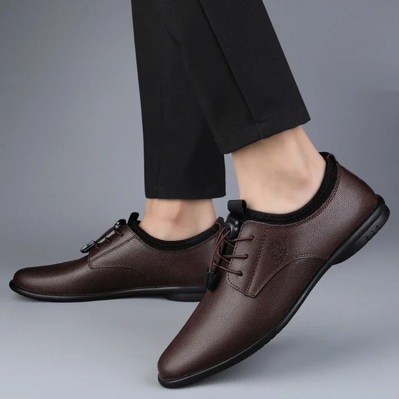 XIHAHA Casual Men's Leather Shoes Breathable Soft Leather Soft Bottom Spring Autumn Best Man Business Formal Wear Male Shoes
XIHAHA Casual Men's Leather Shoes Breathable Soft Leather Soft Bottom Spring Autumn Best Man Business Formal Wear Male Shoes