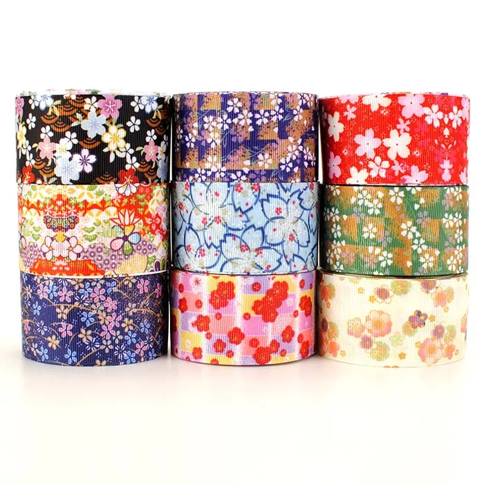 Mixed 38mm 1.5'' Random Grosgrain Ribbon Printing Flowers Japanese Ribbon For Decoration DIY,1 Yard of Each Design
Mixed 38mm 1.5'' Random Grosgrain Ribbon Printing Flowers Japanese Ribbon For Decoration DIY,1 Yard of Each Design