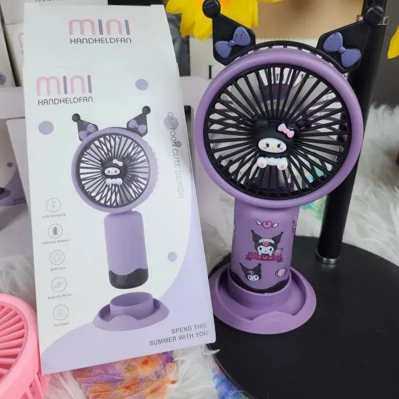 New Cartoon Kawaii Sanrio's 2026 New Style Kuromi Handheld Small Fan USB Charging Mini Desktop Outdoor Dormitory Convenient Gift
New Cartoon Kawaii Sanrio's 2026 New Style Kuromi Handheld Small Fan USB Charging Mini Desktop Outdoor Dormitory Convenient Gift