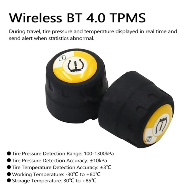TPMS Bluetooth 4,0/50, внешний датчик давления в шинах 2/4, монитор давления в автомобильных шинах для мотоцикла, детектор, поддержка телефона IOS Android
TPMS Bluetooth 4,0/50, внешний датчик давления в шинах 2/4, монитор давления в автомобильных шинах для мотоцикла, детектор, поддержка телефона IOS Android