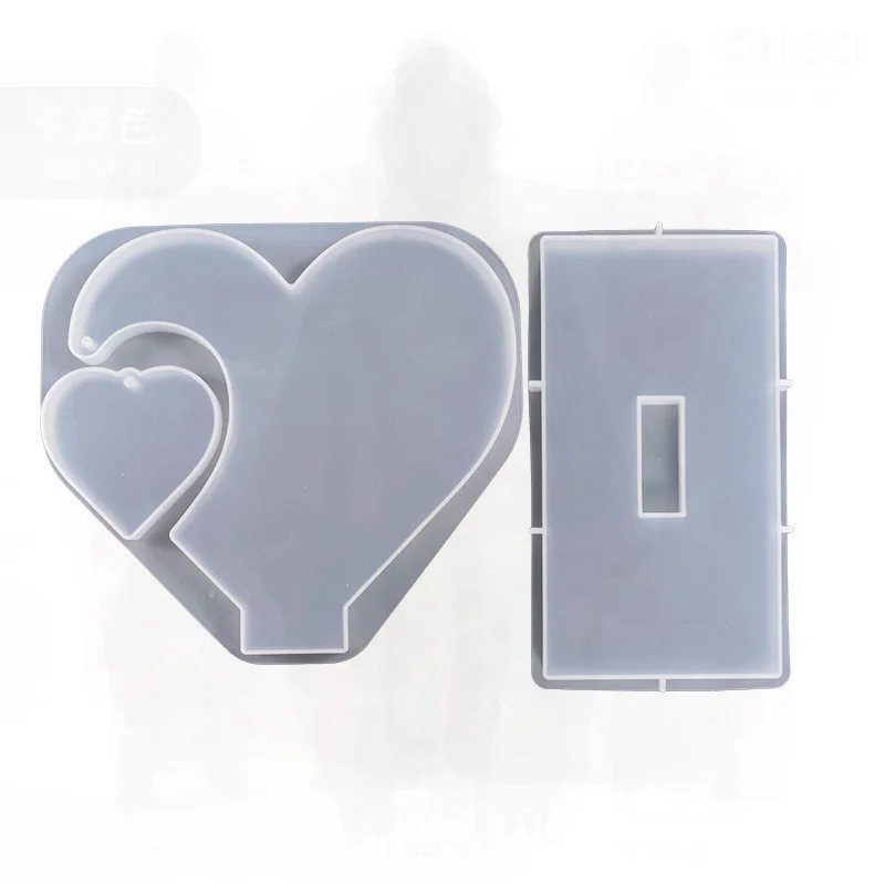 DIY Crystal Glue Heart Photo Frame Silicone Mold Desktop Ornament Mold with Hanging Table Base Modern Minimalist White
DIY Crystal Glue Heart Photo Frame Silicone Mold Desktop Ornament Mold with Hanging Table Base Modern Minimalist White