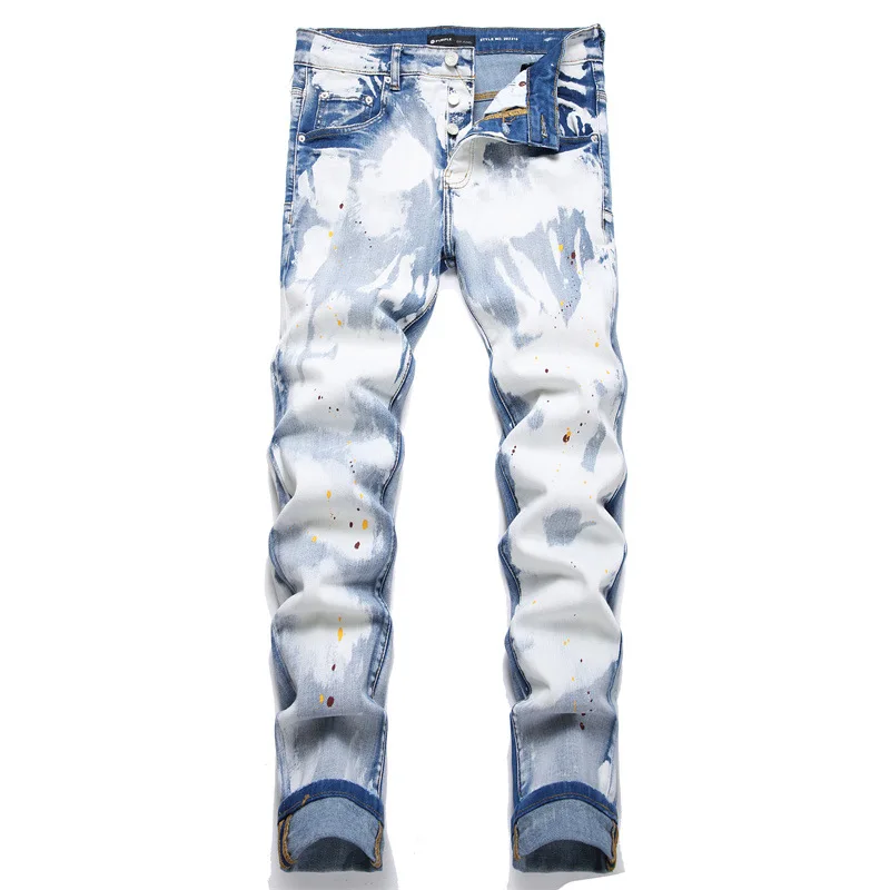 Fashion Trend Blue Jeans 2023 Autumn Men's Mid-Waist Slim Casual Hip Hop Stretch Small Legs Pants
Fashion Trend Blue Jeans 2023 Autumn Men's Mid-Waist Slim Casual Hip Hop Stretch Small Legs Pants