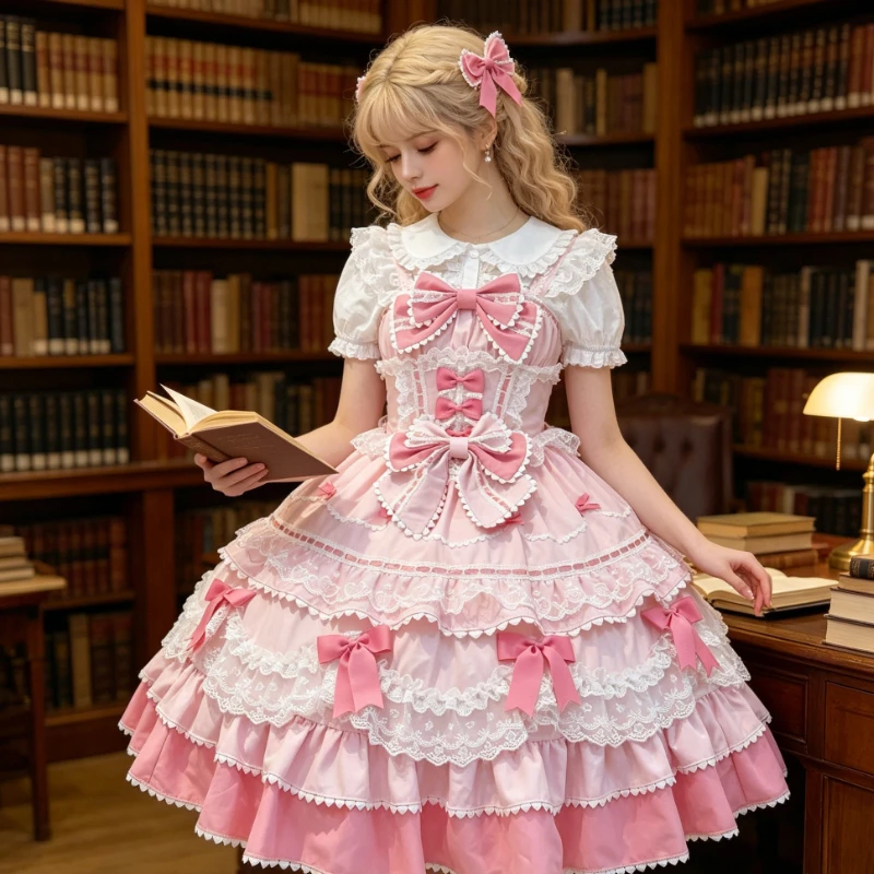 Summer New Sweet Lolita JSK Camisole Dress, Fresh and Cute Solid Color Dress, Daily Travel Atmosphere Wearing A Small Skirt
Summer New Sweet Lolita JSK Camisole Dress, Fresh and Cute Solid Color Dress, Daily Travel Atmosphere Wearing A Small Skirt