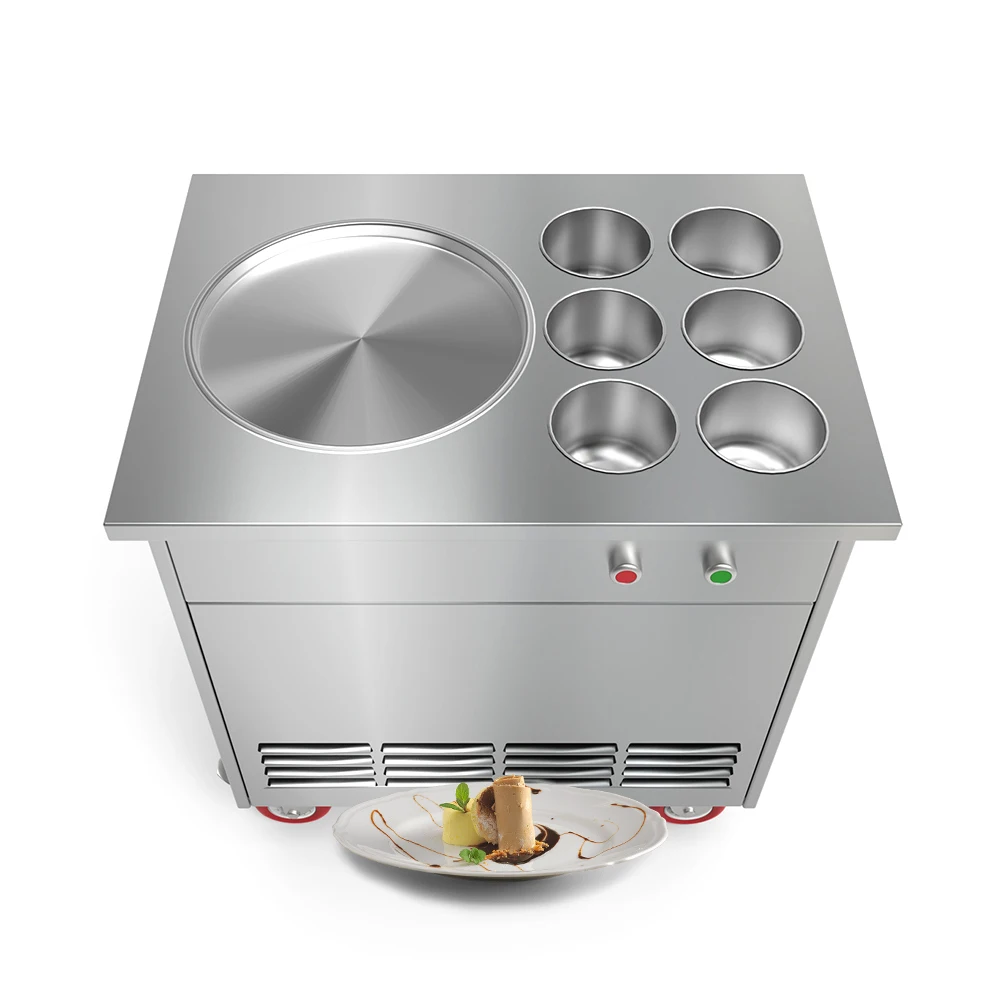 Thailand Commercial Fried Ice Cream Roll/ Thailand Single Round Square Pan Fried Ice Cream Rolled Machine
Thailand Commercial Fried Ice Cream Roll/ Thailand Single Round Square Pan Fried Ice Cream Rolled Machine