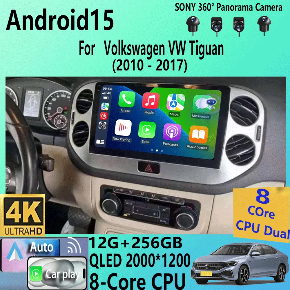 Android 15 For Volkswagen VW Tiguan 2010 - 2017 Auto Radio Car Multimedia Video Player Navigation GPS Stereo Carplay 2din DVD
Android 15 For Volkswagen VW Tiguan 2010 - 2017 Auto Radio Car Multimedia Video Player Navigation GPS Stereo Carplay 2din DVD