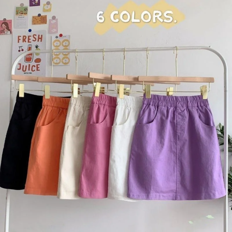Pure Cotton High Waist Student A-Line Skirt Candy Color Women's Half-length Skirts Summer New plus Size Citywalk Short S...
Pure Cotton High Waist Student A-Line Skirt Candy Color Women's Half-length Skirts Summer New plus Size Citywalk Short S...