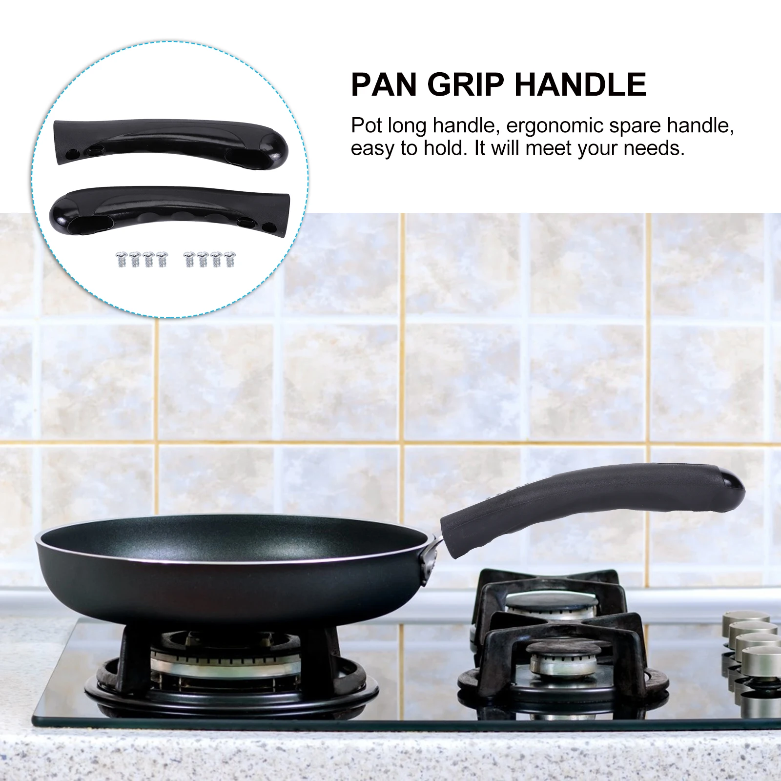 2Pcs Pot Handles Replacement Pan Grip Universal Fry Handles Ergonomic Long Easy Installation Practical Kitchen
2Pcs Pot Handles Replacement Pan Grip Universal Fry Handles Ergonomic Long Easy Installation Practical Kitchen