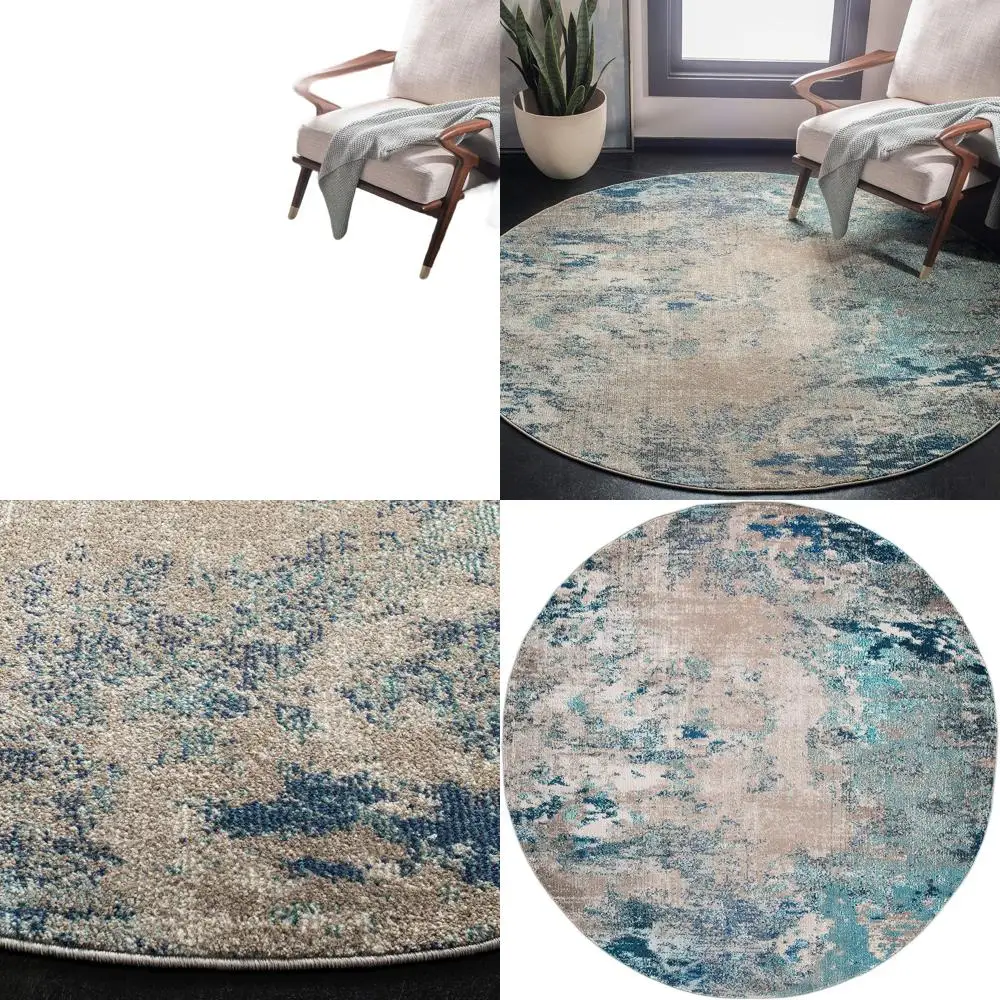 Круглый сине-серый коврик в стиле бохо 6 футов, коллекция Madison, не линяющий, идеально подходит для гостиных и спален (MAD440M)
Круглый сине-серый коврик в стиле бохо 6 футов, коллекция Madison, не линяющий, идеально подходит для гостиных и спален (MAD440M)