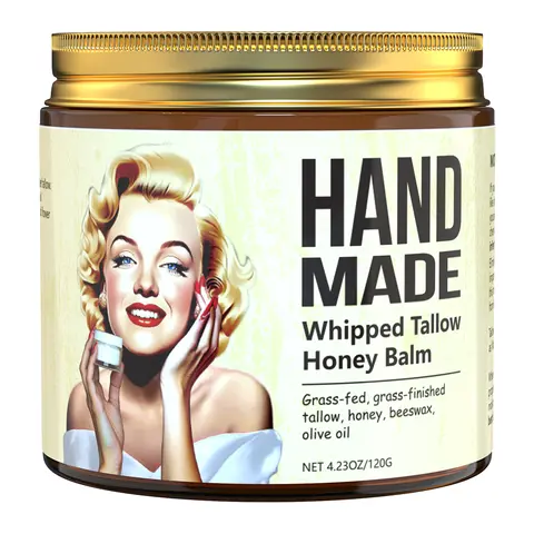ENVISHA Handmade Skin Care Honey Whipped Tallow Face Cream Moisturizing Firming Nourishing Beauty Health