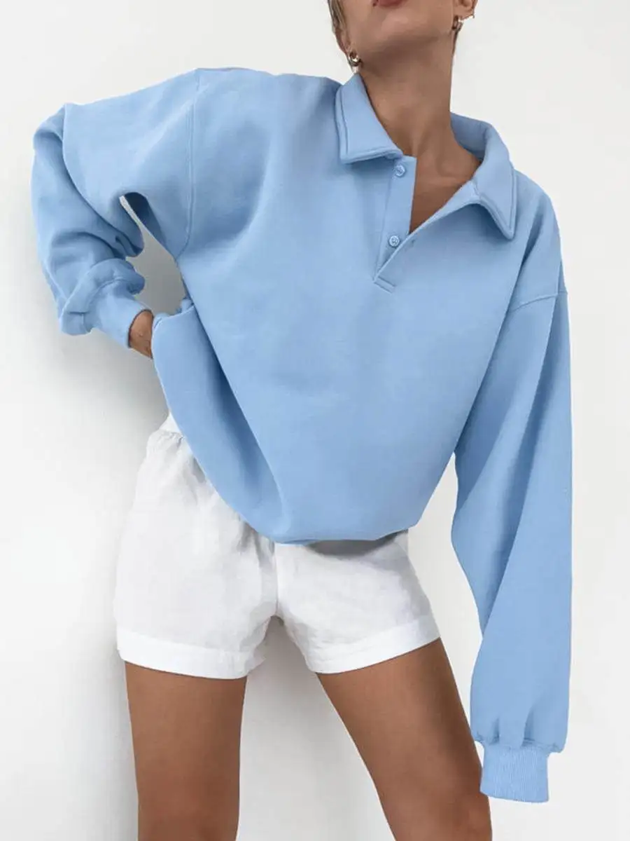 American Sle Women's Sweater Pullover Coat Casual Loose Long Sve Flip Collar Lantern Sve Mid-Length Pure Color Jaet
American Sle Women's Sweater Pullover Coat Casual Loose Long Sve Flip Collar Lantern Sve Mid-Length Pure Color Jaet