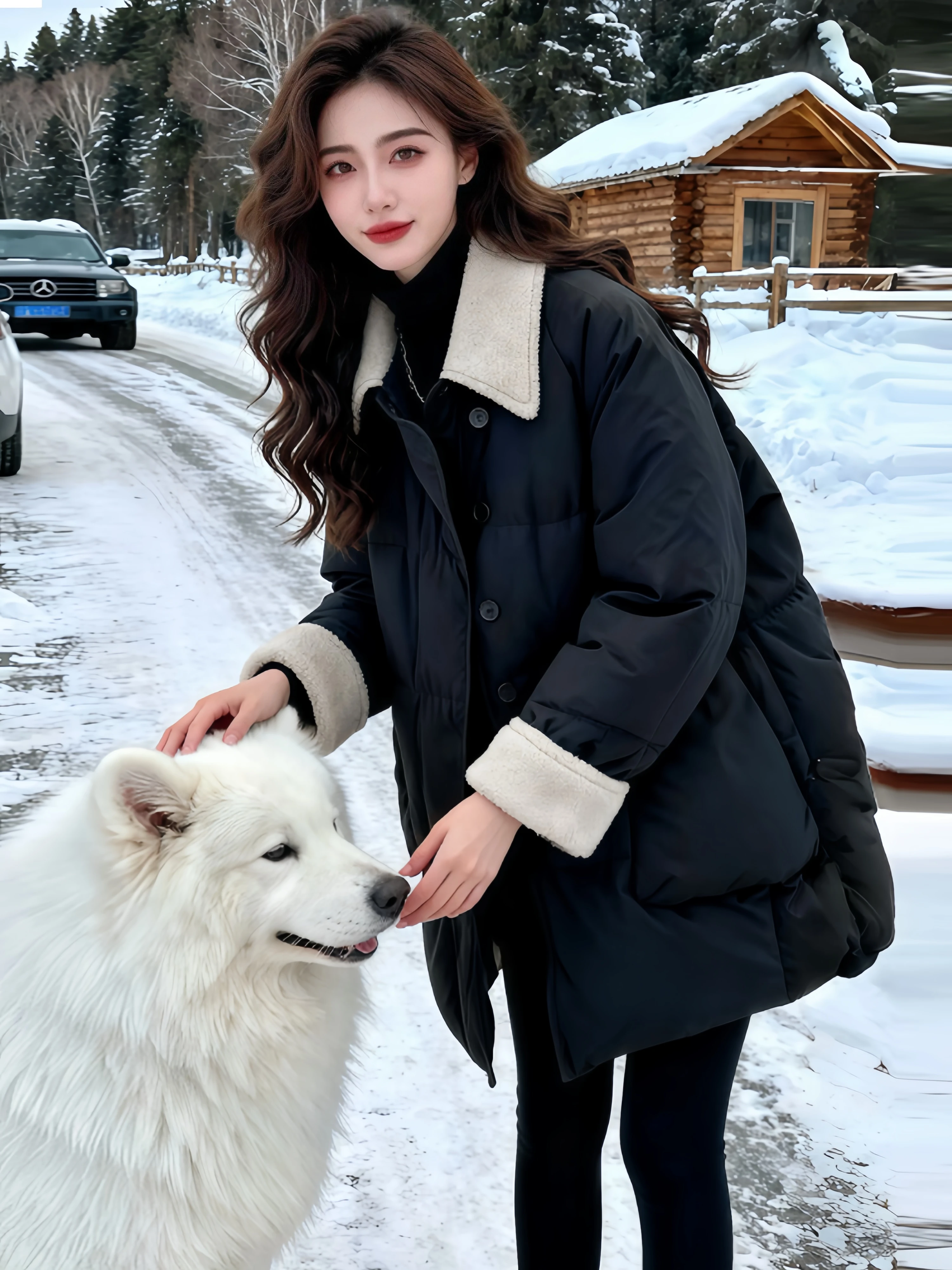 Lamb Fur Patchwork down Cotton Jacket Women Winter Thickened Short Korean Style Fashionable Bread Puffy Coat Long Sleeve
Lamb Fur Patchwork down Cotton Jacket Women Winter Thickened Short Korean Style Fashionable Bread Puffy Coat Long Sleeve