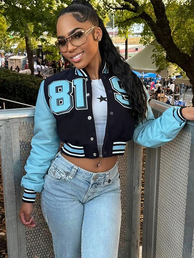 Kliou контрастная лоскутная бейсбольная куртка женская осенняя тенденция с буквенным принтом однобортные повседневные пальто с длинными рукавами в спортивном стиле
Kliou контрастная лоскутная бейсбольная куртка женская осенняя тенденция с буквенным принтом однобортные повседневные пальто с длинными рукавами в спортивном стиле