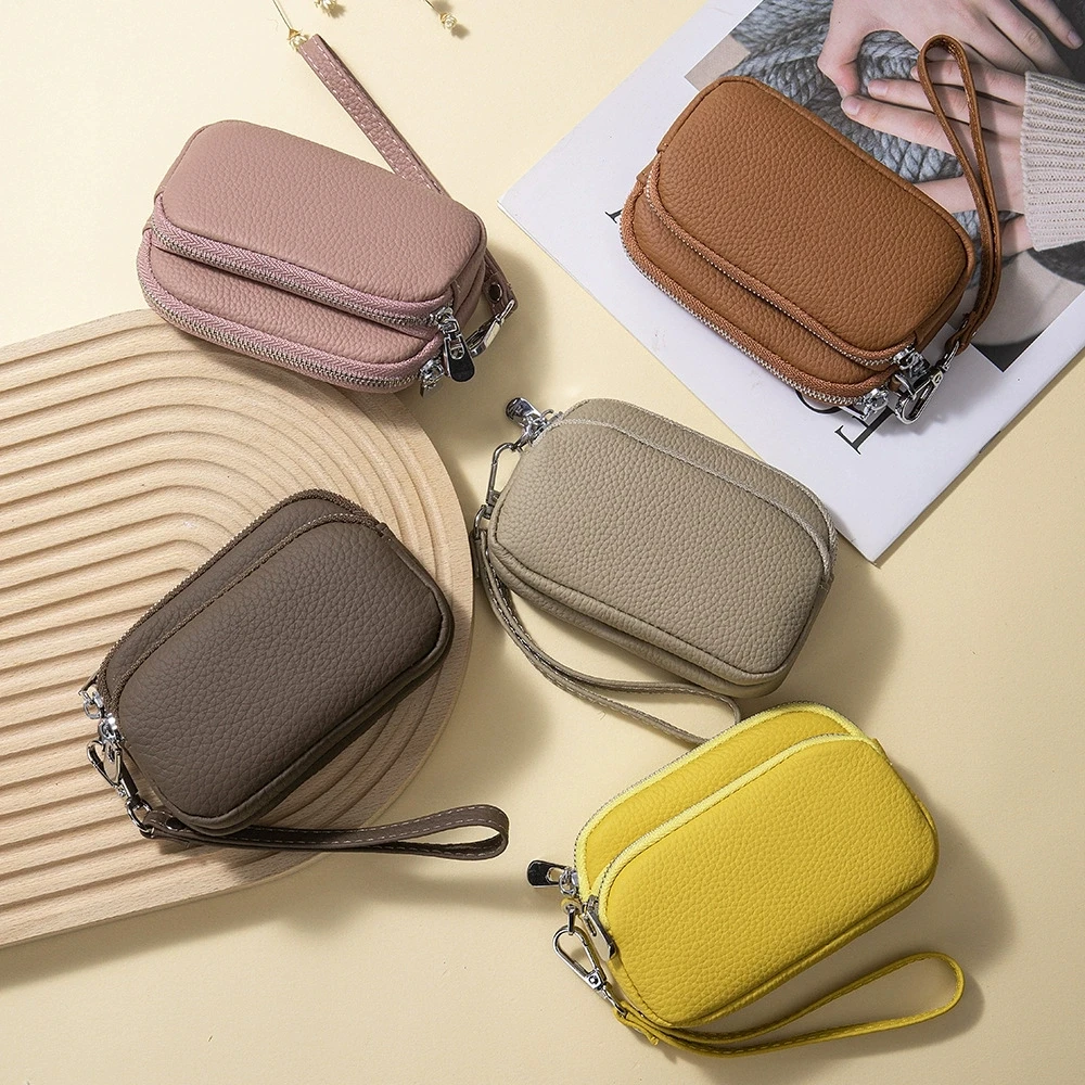 New Arrival Genuine Leather Mini Clutch Wallet for Women with Double Zipper Large Capacity Compact Handbag Korean Style Simple D
New Arrival Genuine Leather Mini Clutch Wallet for Women with Double Zipper Large Capacity Compact Handbag Korean Style Simple D