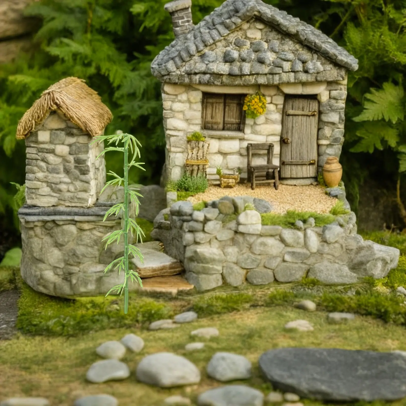 50Pcs Miniature Bamboo Trees Lifelike Plastic Mini Trees for Craft Projects Sand Table Layouts Fairy Garden Micro Landscape
50Pcs Miniature Bamboo Trees Lifelike Plastic Mini Trees for Craft Projects Sand Table Layouts Fairy Garden Micro Landscape