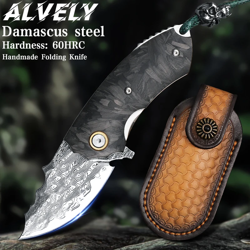 High Quality Men's and Women's Folding Knife, Damascus Steel Pocket Knife, Outdoor Hunting Hiking Adventure, Survival EDC Knife
High Quality Men's and Women's Folding Knife, Damascus Steel Pocket Knife, Outdoor Hunting Hiking Adventure, Survival EDC Knife
