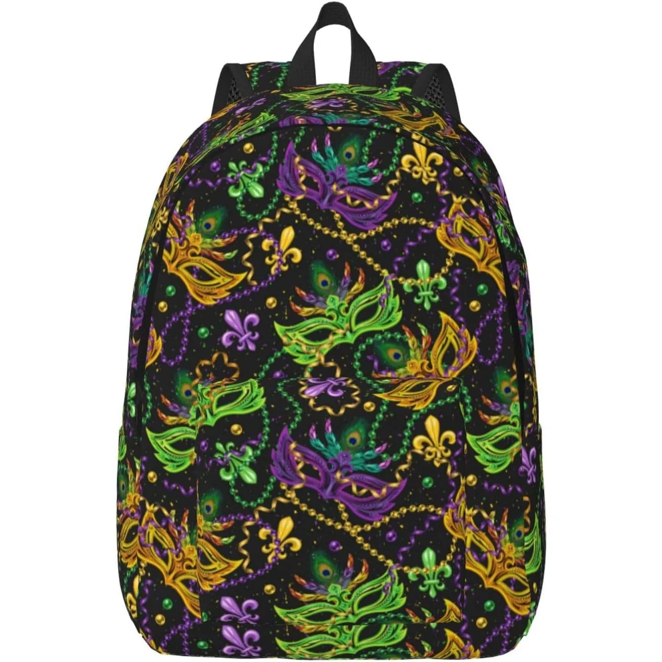 Canvas Backpack for Women Men, Casual Travel Lightweight Carry On Backpack, Mardi Gras Surface Backpack
Canvas Backpack for Women Men, Casual Travel Lightweight Carry On Backpack, Mardi Gras Surface Backpack