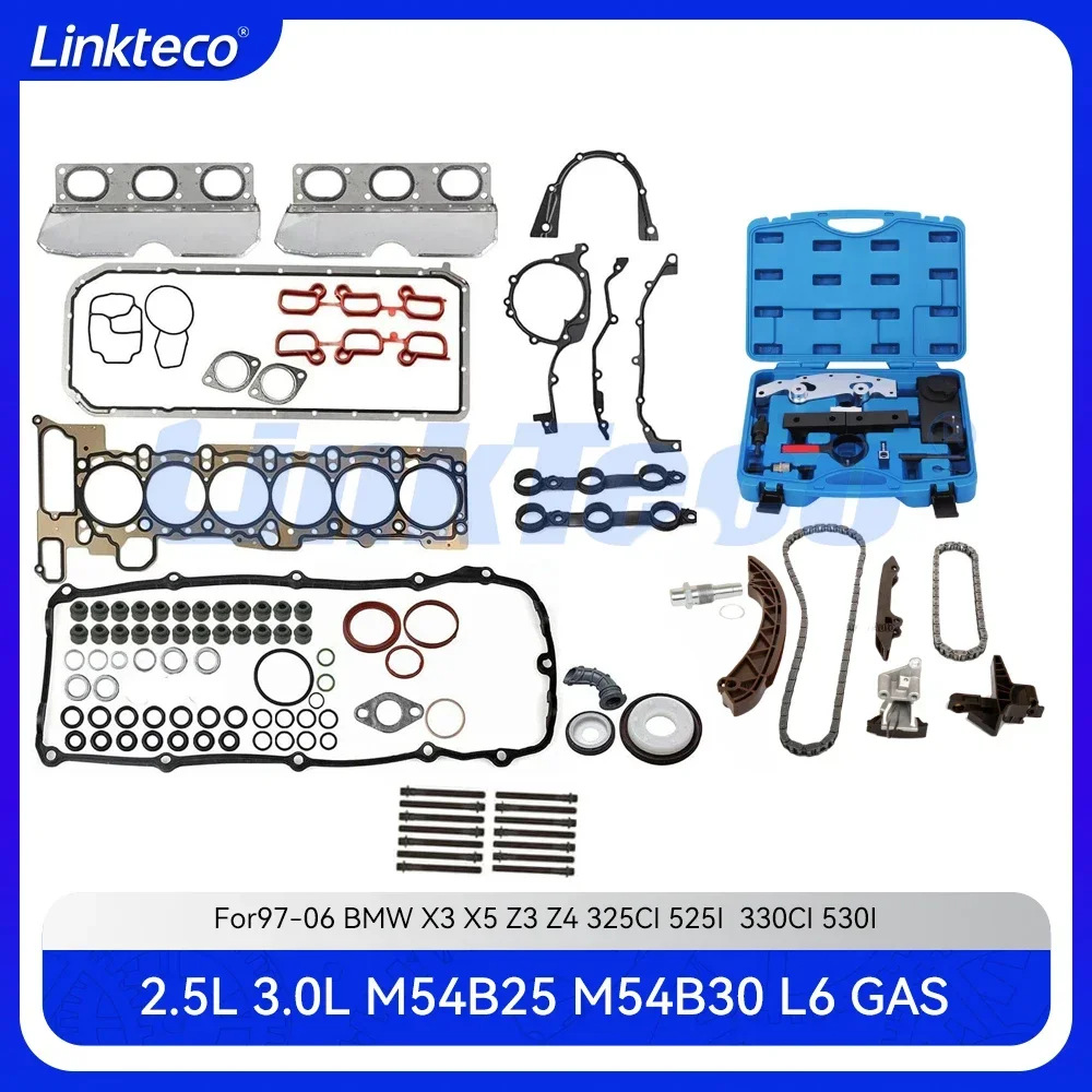 Полный набор прокладок для цепи ГРМ, ящик для инструментов, подходит для 2,5 3,0 T L M54 B25 B30 для 97-06 2.5L 3.0L BMW X3 X5 Z3 Z4 325CI 525I 330CI 530I
Полный набор прокладок для цепи ГРМ, ящик для инструментов, подходит для 2,5 3,0 T L M54 B25 B30 для 97-06 2.5L 3.0L BMW X3 X5 Z3 Z4 325CI 525I 330CI 530I