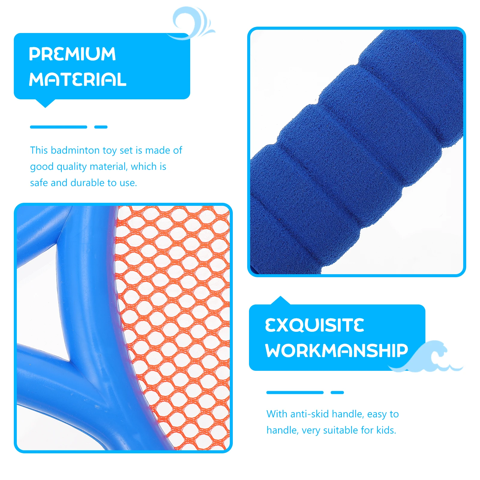 1 комплект, детский набор ракеток для бадминтона с мячами, прочная, легкая, портативная, противоскользящая ручка для детей 3-10 лет, на открытом воздухе, в помещении
1 комплект, детский набор ракеток для бадминтона с мячами, прочная, легкая, портативная, противоскользящая ручка для детей 3-10 лет, на открытом воздухе, в помещении