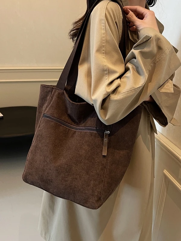Corduroy Tote Bag Women's Faionable Commuting High Capaci Handbag Single oulder Velvet Bag Retro Artistic Sle Soft Ha...
Corduroy Tote Bag Women's Faionable Commuting High Capaci Handbag Single oulder Velvet Bag Retro Artistic Sle Soft Ha...