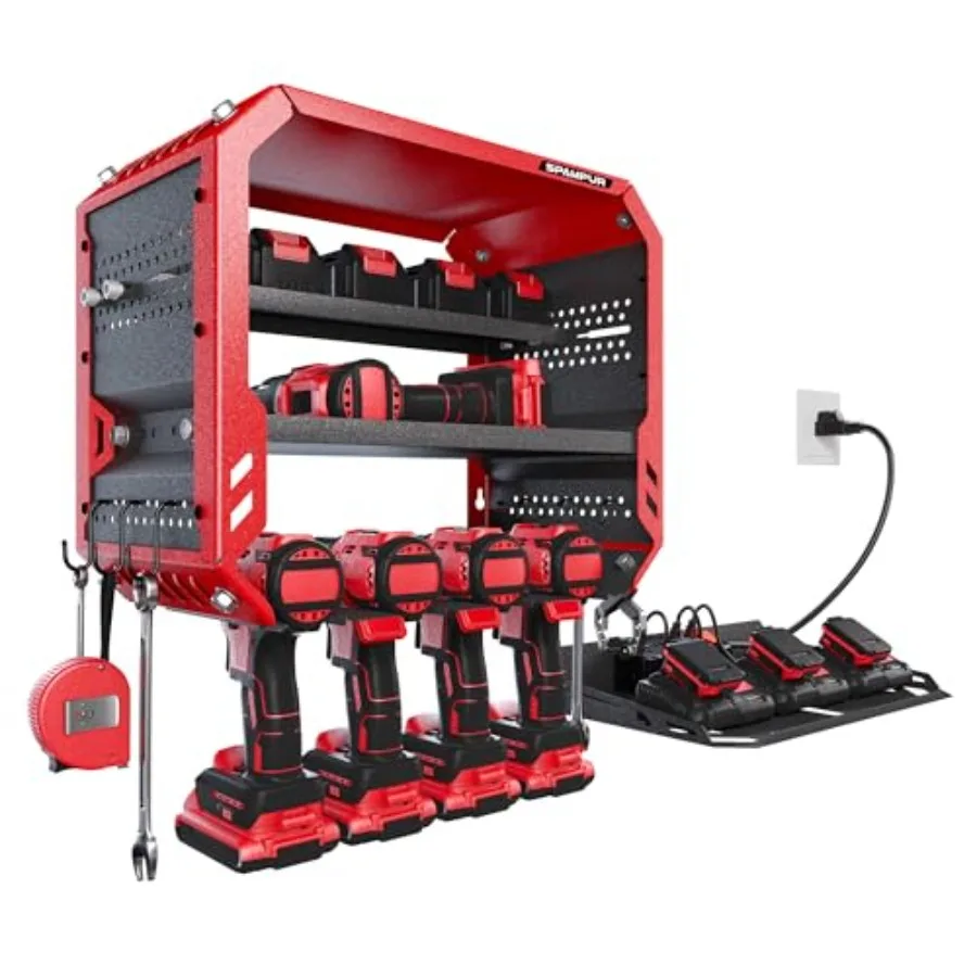 Christmas Gift for Men - End His Garage Clutter Power Tool Organizer Wall Mount with Charging Station All-in-One 3-Tier Heavy D
Christmas Gift for Men - End His Garage Clutter Power Tool Organizer Wall Mount with Charging Station All-in-One 3-Tier Heavy D