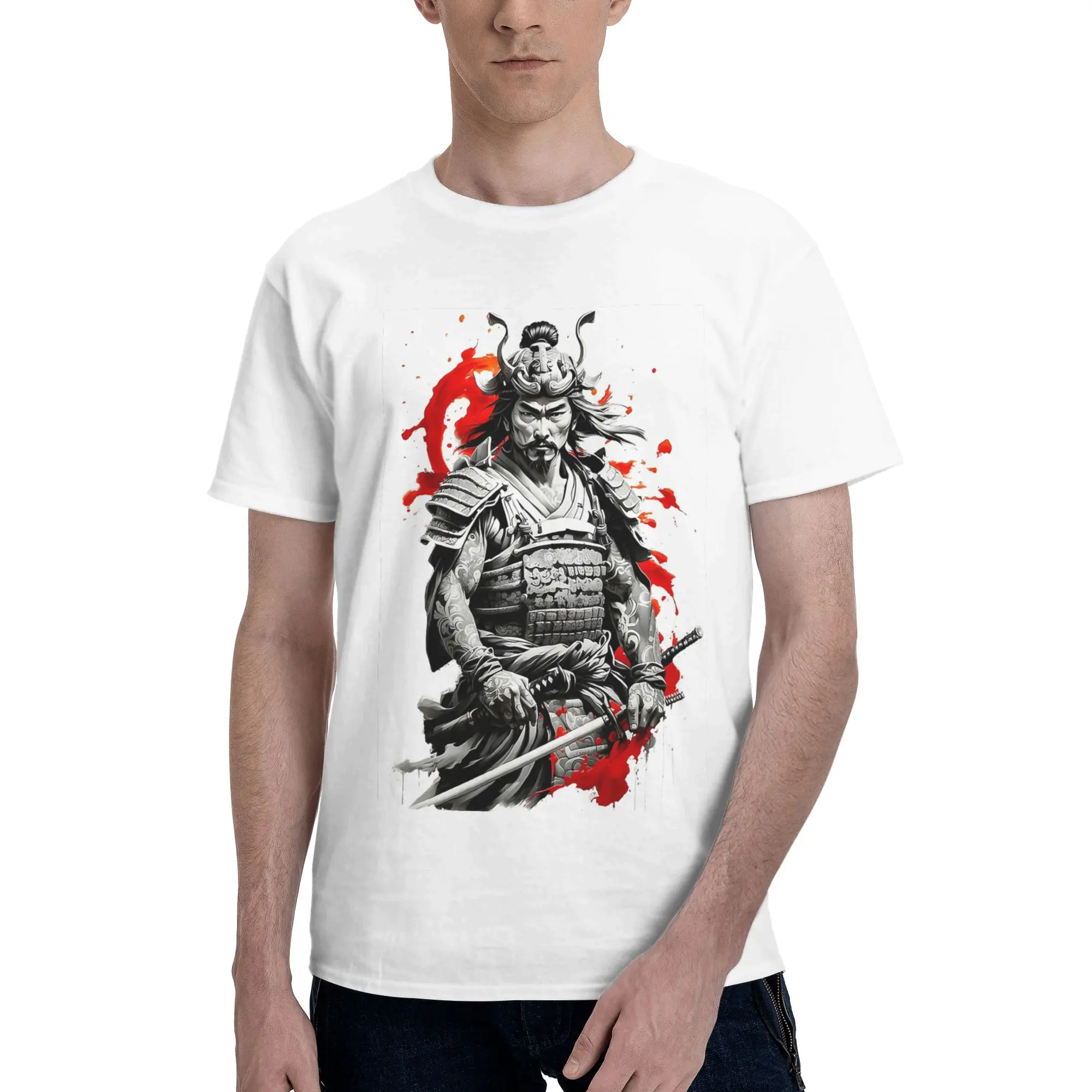 Japanese Samurai Warrior 100% Cotton T-Shirt Men'sFunny T Shirts Men Crew Neck Short Sleeve S-6XL
Japanese Samurai Warrior 100% Cotton T-Shirt Men'sFunny T Shirts Men Crew Neck Short Sleeve S-6XL