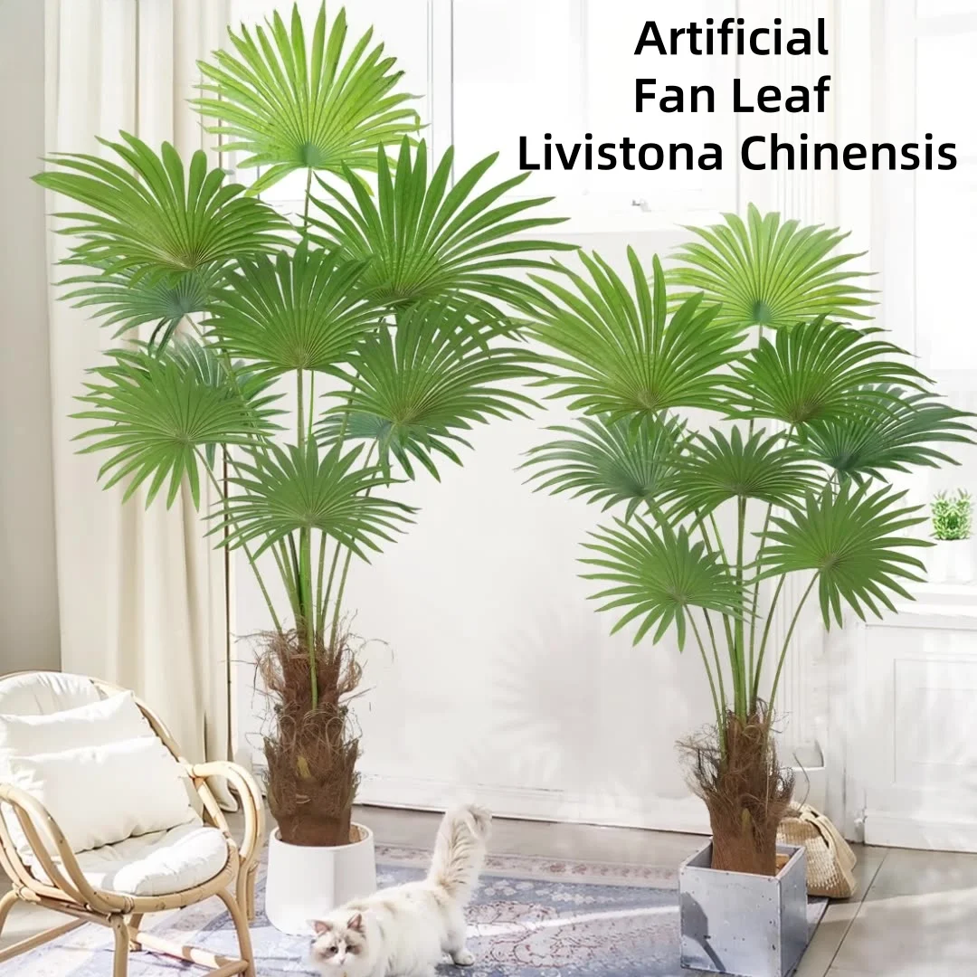 120CM Artificial Fan Leaf Livistona Chinensis Tropical Green Plant Large Fake Palm Tree for Office Home Holiday Decoration
120CM Artificial Fan Leaf Livistona Chinensis Tropical Green Plant Large Fake Palm Tree for Office Home Holiday Decoration