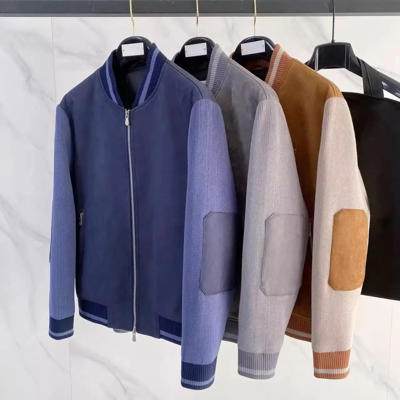 BC Italy Old Money Style Men's Baseball Collar Knitted Down Jacket
BC Italy Old Money Style Men's Baseball Collar Knitted Down Jacket