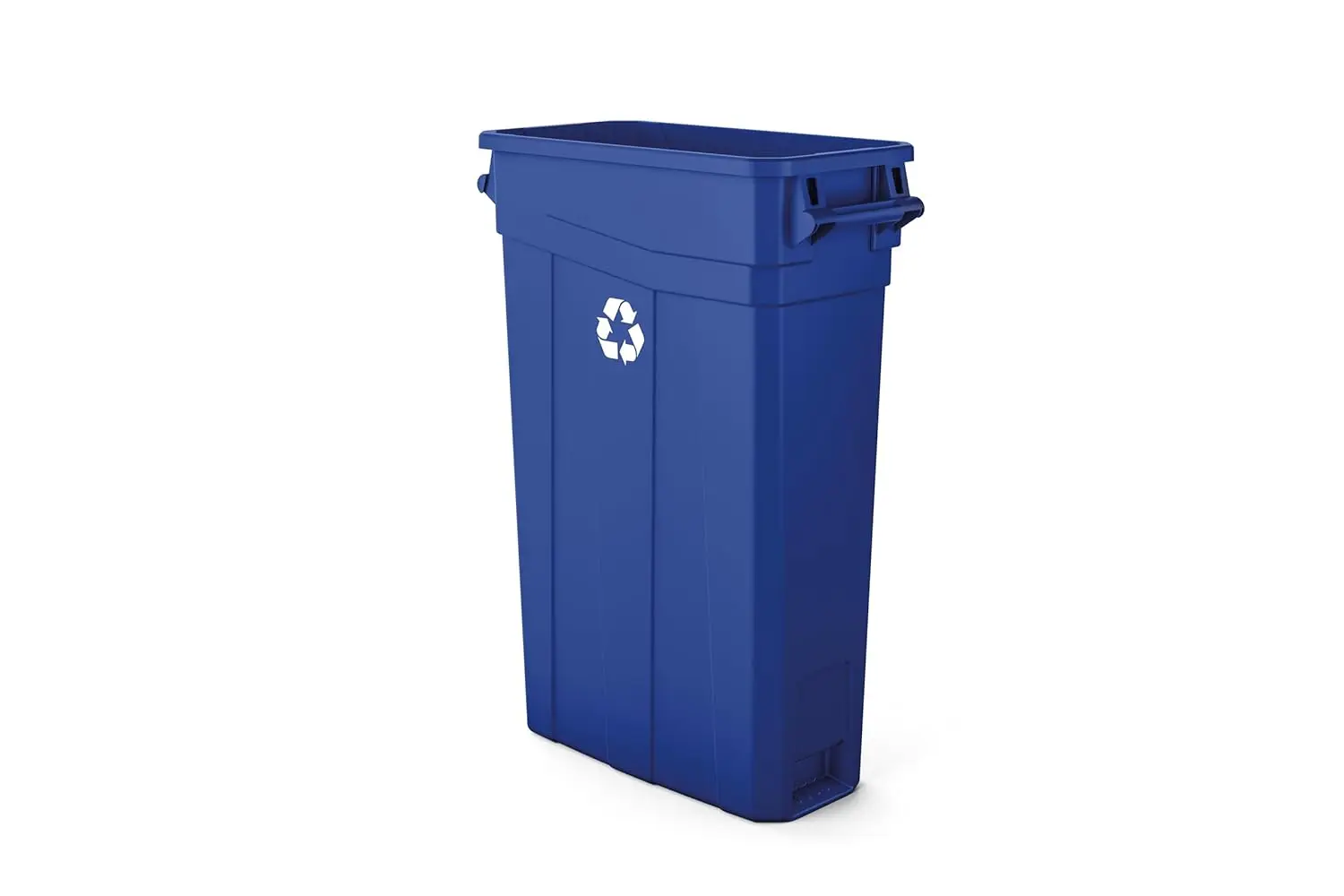 Slim 23 Gal Recycling Bin with Recycle Logo, Space-Saving Waste Container for Tight Spaces, Durable Blue Polypropylene
Slim 23 Gal Recycling Bin with Recycle Logo, Space-Saving Waste Container for Tight Spaces, Durable Blue Polypropylene