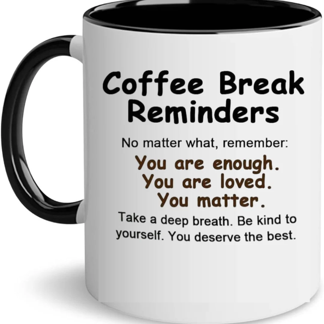Coffee Lovers Gifts for Women Men Mug With Black Handle For Birthday Chrismas Novelty Coffee Mugs Ceramic Tea Cups 11 oz
Coffee Lovers Gifts for Women Men Mug With Black Handle For Birthday Chrismas Novelty Coffee Mugs Ceramic Tea Cups 11 oz