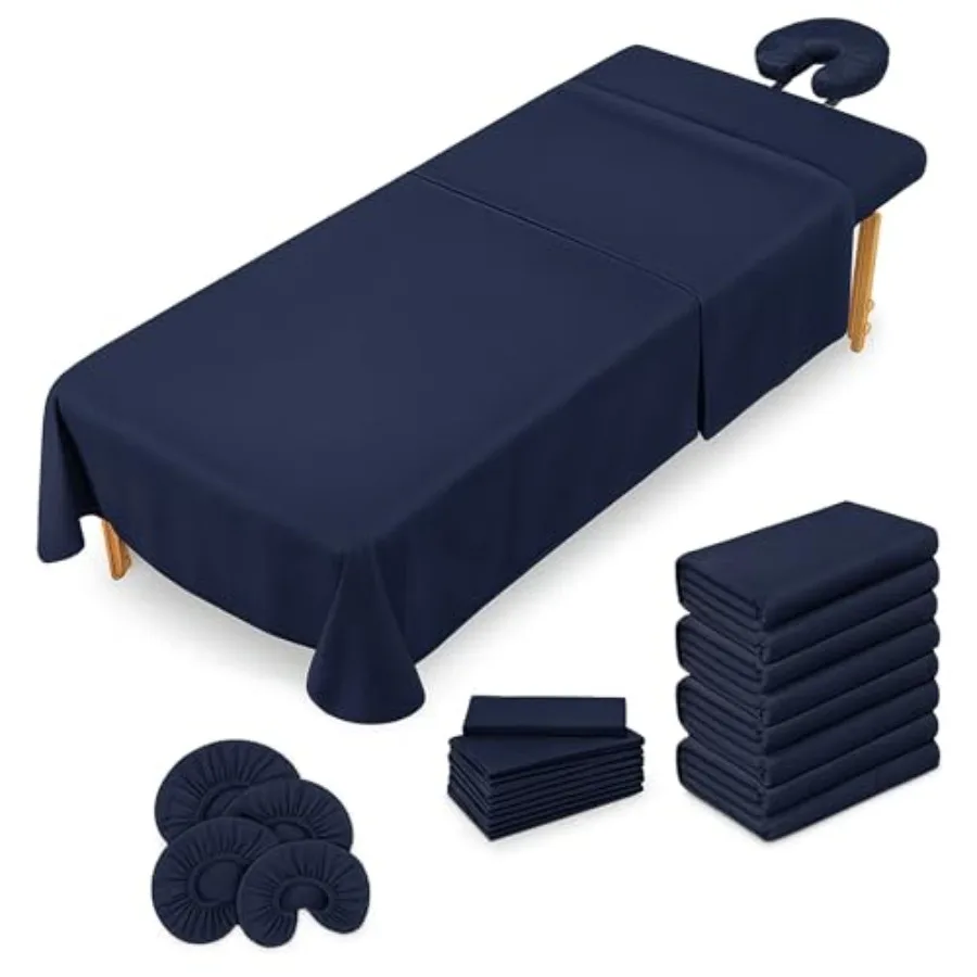 Massage Table Sheets Set 3 Pcs 4 Set, Microfiber Spa Bed Sheets, Cotton-Feel Massage Bed Cover, Wrinkle and Oil Resistant, Soft
Massage Table Sheets Set 3 Pcs 4 Set, Microfiber Spa Bed Sheets, Cotton-Feel Massage Bed Cover, Wrinkle and Oil Resistant, Soft
