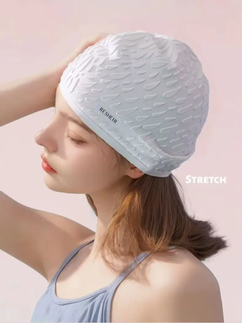 Women's Silicone Waterproof Swimming Cap, Large Size, Non-Tight Fitting, Designed for Women with Long Hair, Ear-Protecting
Women's Silicone Waterproof Swimming Cap, Large Size, Non-Tight Fitting, Designed for Women with Long Hair, Ear-Protecting
