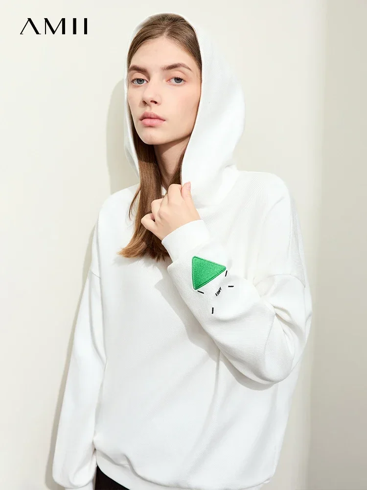 AMII минималистичные толстовки для женщин, осень 2023, новый цвет, контрастная геометрическая вышивка, хлопковые свободные повседневные простые топы 12343411
AMII минималистичные толстовки для женщин, осень 2023, новый цвет, контрастная геометрическая вышивка, хлопковые свободные повседневные простые топы 12343411