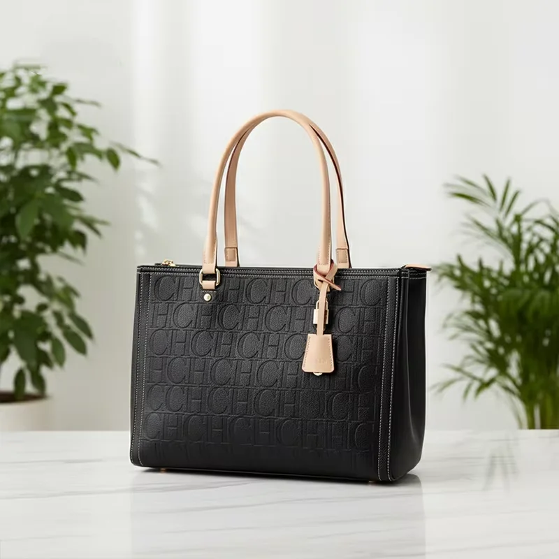 Women Anti Collision Embossed Tote Bag Contrast Handle Lock Charm Zipper Closure Business Vacation Shopping Commute
Women Anti Collision Embossed Tote Bag Contrast Handle Lock Charm Zipper Closure Business Vacation Shopping Commute