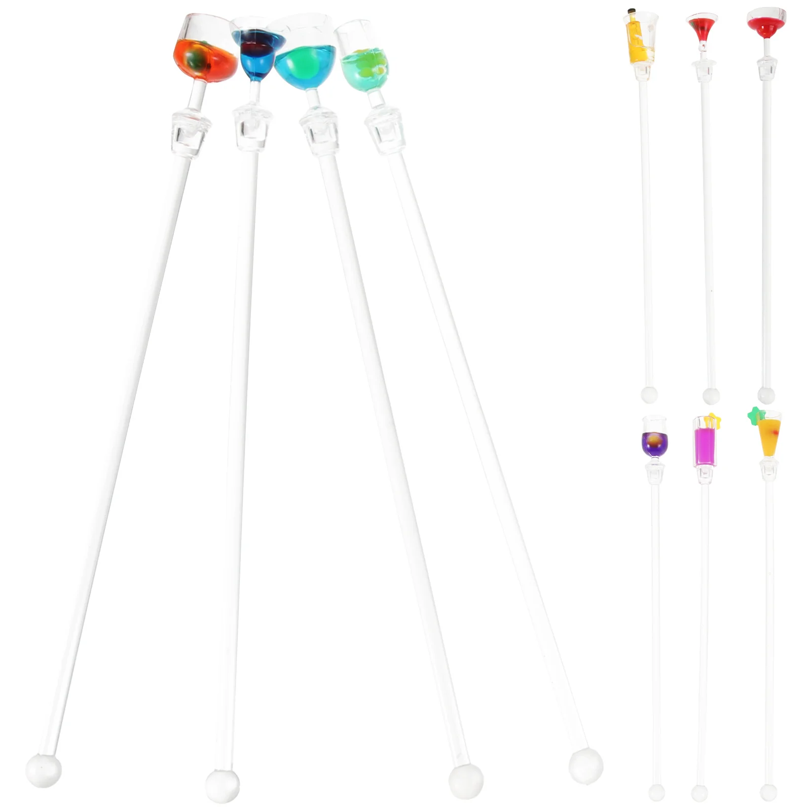 10pcs Acrylic Drink Mixer Sticks Colorful Accessories Cocktail Stirrers Home Bar Coffee Shop Restaurant Tools
10pcs Acrylic Drink Mixer Sticks Colorful Accessories Cocktail Stirrers Home Bar Coffee Shop Restaurant Tools