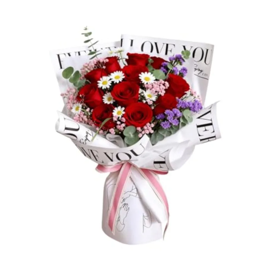 20 Sheets Wrapping Paper Flower Bouquet Paper Black Waterproof Florist Wrap Packaging Gift for Valentine Wedding Graduation
20 Sheets Wrapping Paper Flower Bouquet Paper Black Waterproof Florist Wrap Packaging Gift for Valentine Wedding Graduation