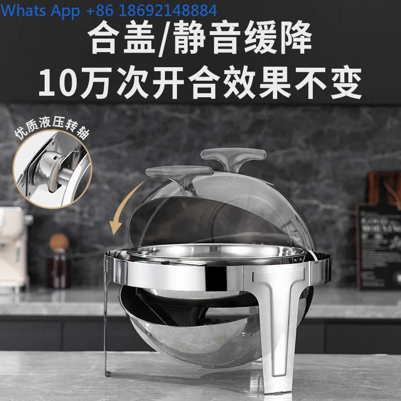 Stainless Steel Buffet Stove Visual Flip Cover Round Four-legged Stove Dining Stove Hotel Breakfast
Stainless Steel Buffet Stove Visual Flip Cover Round Four-legged Stove Dining Stove Hotel Breakfast