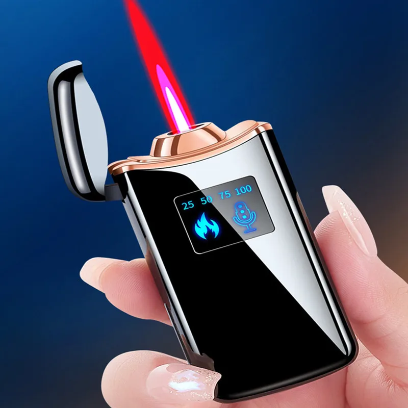 High-value Intelligent Voice Controlled Windproof Lighter with Battery Display and Four Ignition Modes. Inflatable Lighter
High-value Intelligent Voice Controlled Windproof Lighter with Battery Display and Four Ignition Modes. Inflatable Lighter