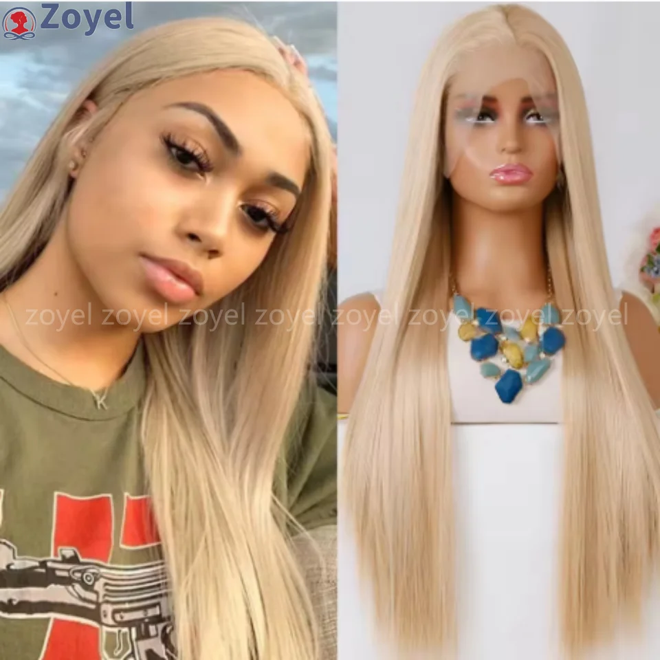 Mix Blonde Wig Synthetic Lace Front Wigs Ready to Wear Long Blonde Straight Wigs Silk Straight Natural Lace Wigs for Women Party
Mix Blonde Wig Synthetic Lace Front Wigs Ready to Wear Long Blonde Straight Wigs Silk Straight Natural Lace Wigs for Women Party