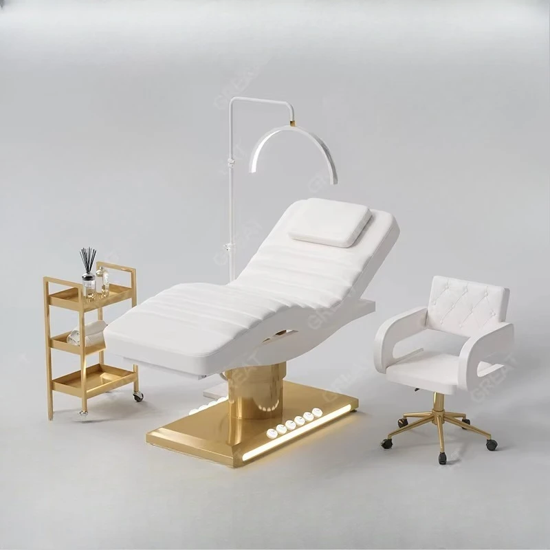 Modern Platinum Beauty Salon Furniture Medical Facial Spa Bed 3 Motor Electric Salon Reclining Beauty Treatment Bed
Modern Platinum Beauty Salon Furniture Medical Facial Spa Bed 3 Motor Electric Salon Reclining Beauty Treatment Bed