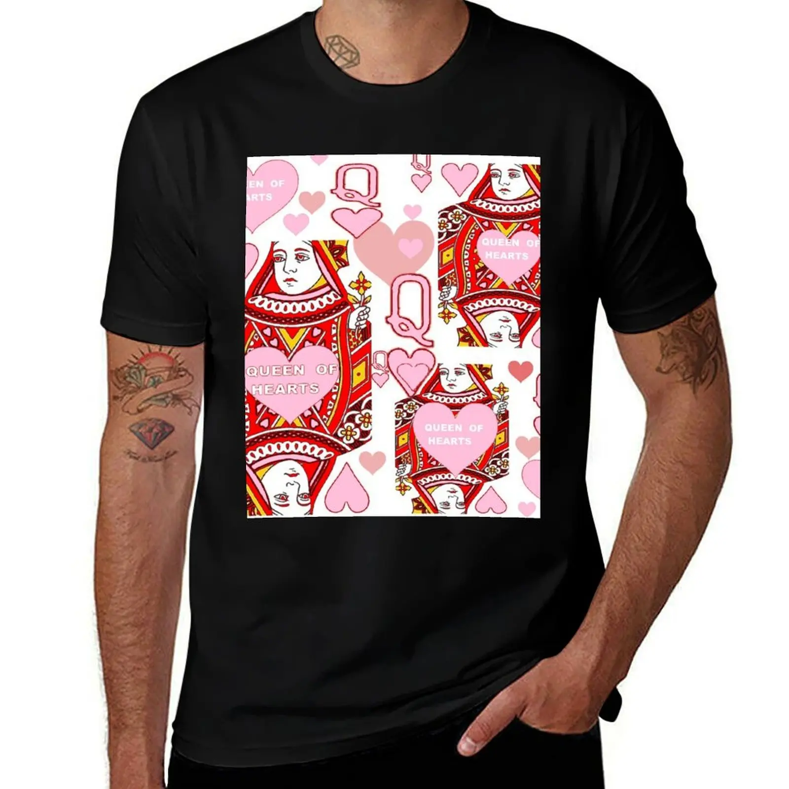 DECORATIVE RED & PINK QUEEN OF HEARTS CASINO ART T-Shirt t shirts for man cotton funny T-Shirt
DECORATIVE RED & PINK QUEEN OF HEARTS CASINO ART T-Shirt t shirts for man cotton funny T-Shirt