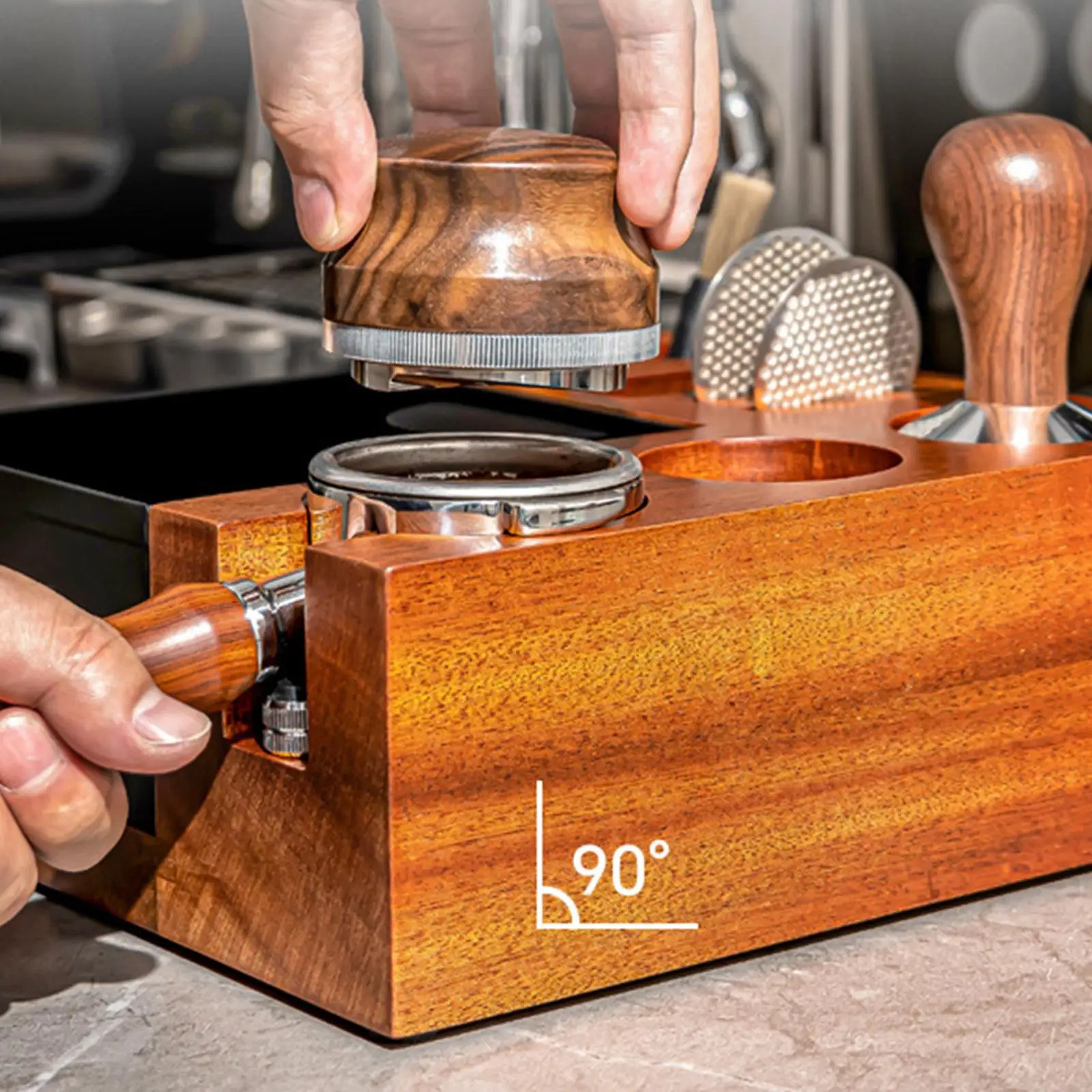 Espresso Knock Tamper Station Organizer Tool Storage Boxs Espresso Accessory
Espresso Knock Tamper Station Organizer Tool Storage Boxs Espresso Accessory