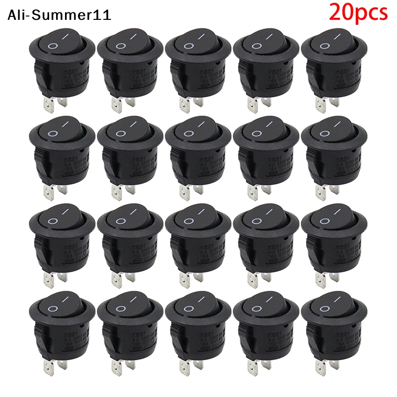 【Wq0】】20Pcs Rocker Switch Black On Off 2 Pin Mini Round Toggle Switch 3A 250V 6A 125V 15MM Circle Switches for RV Car Truck Boat
【Wq0】】20Pcs Rocker Switch Black On Off 2 Pin Mini Round Toggle Switch 3A 250V 6A 125V 15MM Circle Switches for RV Car Truck Boat