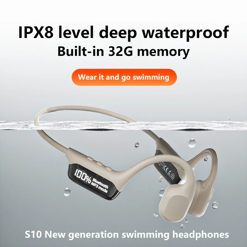 Подвесные наушники для плавания, Bluetooth, беспроводные спортивные наушники с костной проводимостью и памятью для сверхдлительного срока службы батареи, новинка
Подвесные наушники для плавания, Bluetooth, беспроводные спортивные наушники с костной проводимостью и памятью для сверхдлительного срока службы батареи, новинка